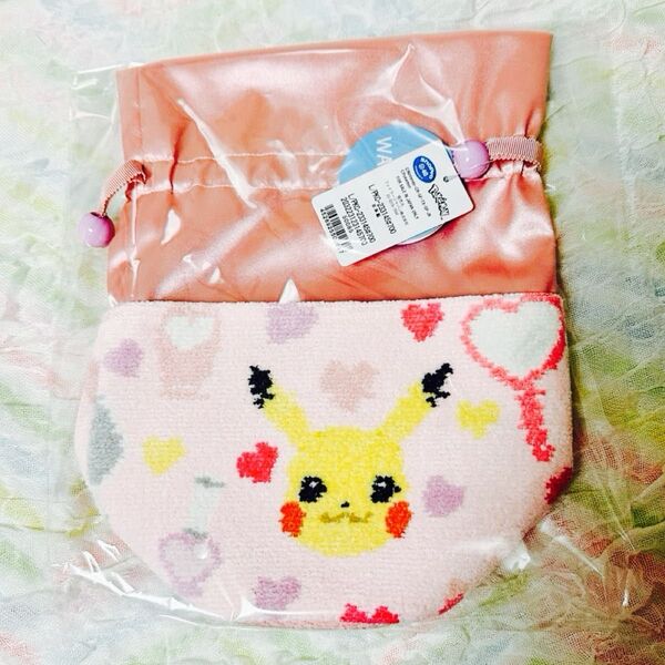 フェイラー ピカチュウ ポケモンラブリーコスメ 丸底巾着 新品未使用
