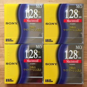 ★新品未開封★Mac用MOディスク 128MB SONY EDM-128CMF x 4枚 格安レア