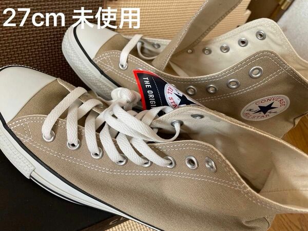 CONVERSE CANVAS ALL STAR COLORS HI (ベージュ系、27cm)