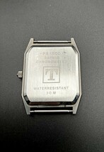 ②TISSOT　ティソ　PR1500　CHRONOMETER　QZ　シルバー文字盤　稼働品　時刻調整可　ケースのみ_画像2