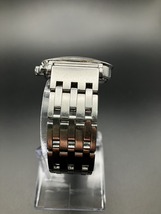 ②SEIKO　セイコー　キネティック　5M42-0G50　ブルー文字盤　AT　デイト　SS　稼働品　日時調整可_画像3