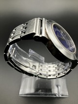 ②SEIKO　セイコー　キネティック　5M42-0G50　ブルー文字盤　AT　デイト　SS　稼働品　日時調整可_画像4