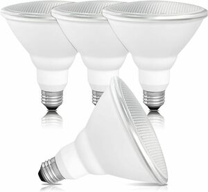 LED電球 ビーム電球 E26口金 100W形相当 昼光色6500K par38 消費電力13W ４個セット ホワイト