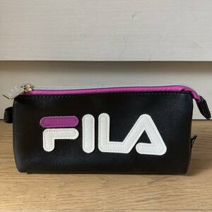 【未使用】FILA フィラ ポーチ 黒 ブラック 送料520円