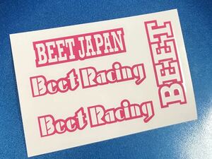 BEET カスタム デカール カッティングステッカー ピンク