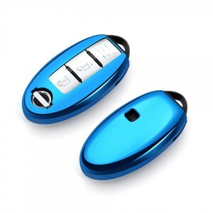  free shipping Nissan smart key case Serena Dayz X-trail Elgrand Skyline Note juke Cube blue 