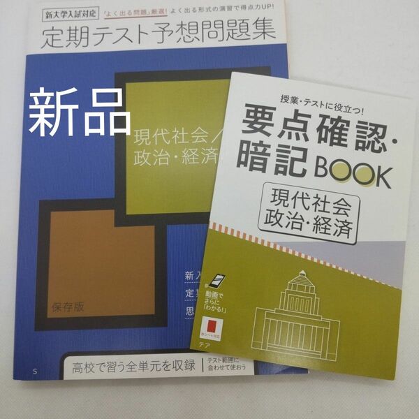 新品 進研ゼミ 高校講座 定期テスト 予想問題集 現代社会　政治・経済 要点暗記BOOK