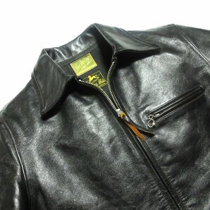 未使用に近い ザ リアルマッコイズ ジョーマッコイ 30's SPORTS JACKET/STEINBECK/レザージャケット/ライダース/40/ブラック/MJ14152の画像4