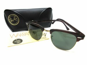 未使用に近い B&L RayBan CLUBMASTER W0366 ボシュロム レイバン クラブマスター/G-15/サングラス/USA/アメリカ/米国製