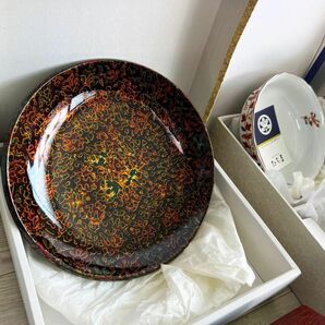 ★箱入り 漆器・陶器などおまとめ 未使用品含む 津軽塗り ROYAL SELANGORなど ヤマト運輸140サイズ ★の画像9