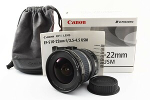Canon EF-S 10-22mm F/3.5-4.5 USM Canon for exchange lens origin box attaching 