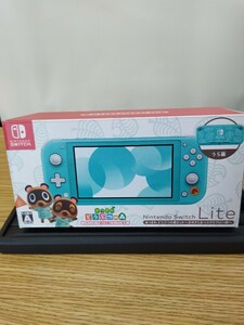 「100円スタート」「未使用品」Lite Switch Nintendo どうぶつの森セット あつまれ つぶきちアロハ柄 まめきち 任天堂 スイッチ　ライト