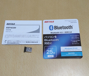 BUFFALO Bluetooth USB マイクロ アダプタ BSBT4D200 Bluetooth 4.0+EDR/LE対応