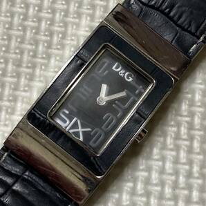 D&G TIME ドルチェ&ガッバーナ レザーバンド リストバンドタイプメンズ腕時計の画像1