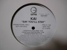 Kai / Say You'll Stay, US Promo - Full Force, Sucker MC'sネタ_画像2
