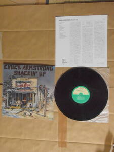 LP Chuck Armstrong「SHACKIN’ UP」国内盤 PLP-6517 帯無 盤A面にプレス時の微かな擦れ ジャケットは綺麗 解説に微かな黄ばみと微かなシミ