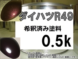 ◆ ダイハツR49　塗料　ミスティックレッドクリスタルM　ムーヴ　アルト　希釈済