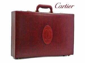 美品 Cartier マストドゥカルティエ マストライン レザーアタッシュケース