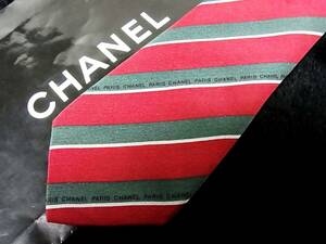 ○E2735N●USED並●シャネル【CHANEL】 総ロゴ柄 ネクタイ★