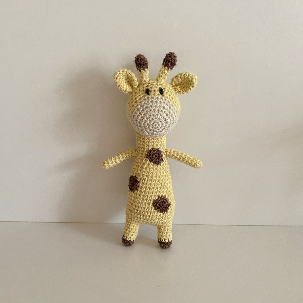 Handgemachte Amigurumi Giraffe Erstes Spielzeug Geburtstag Foto Spiel Haus Eingang Dekoration, Spielzeug, Spiel, Plüschtier, Amigurumi