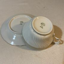 ジノリ　ベッキオ　カップ ソーサー ティーカップ コーヒー　グレー　金線　茶器 検索ウェッジウッド _画像2