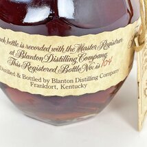 未開栓 古酒 Blantons ブラントン シングルバレル 750ml 46.5% ストレート バーボン ウイスキー 袋付き [C5446]_画像7