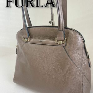 FURLA ショルダーバッグ　 ブラウン　レザー　フルラ　レディース バッグ　