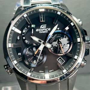美品 CASIO カシオ EDIFICE エディフィス EQB-600D-1A 腕時計 タフソーラー アナログ モバイルリンク カレンダー ステンレススチール