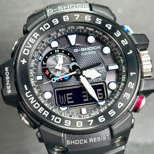 美品 CASIO カシオ G-SHOCK ジーショック Master of G GULFMASTER ガルフマスター GWN-1000B-1A 腕時計 タフソーラー 電波時計 アナデジ