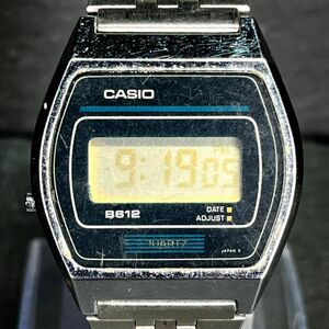 CASIO カシオ B612 腕時計 デジタル クオーツ デイト ブラック シルバー ステンレス メタルベルト チプカシ ヴィンテージ 新品電池交換済み