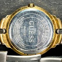 GUESS ゲス P190GL1 メンズ 腕時計 アナログ クオーツ デイト ゴールド シルバー文字盤 コンビカラー メタルベルト 新品電池交換済み_画像7
