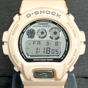 CASIO カシオ G-SHOCK Gショック DW-6900MR-7JF メンズ 腕時計 デジタル クオーツ ホワイト 樹脂 カレンダー 多機能 メタリックダイアル