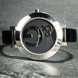 D&G ドルチェアンドガッバーナ HOOP-LA フープラ DW0520 腕時計 アナログ クオーツ ブラック文字盤 シルバー レザー 新品電池交換済みの画像5