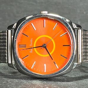 PAUL SMITH ポールスミス 5530-F52258 メンズ 腕時計 アナログ 3針 クオーツ オレンジ×イエロー文字盤 シルバー ステンレス メタルバンドの画像4