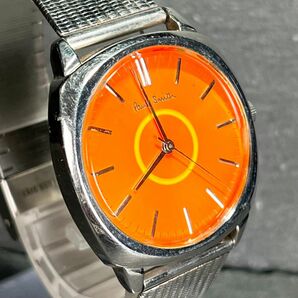 PAUL SMITH ポールスミス 5530-F52258 メンズ 腕時計 アナログ 3針 クオーツ オレンジ×イエロー文字盤 シルバー ステンレス メタルバンドの画像3