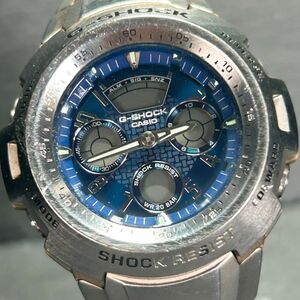 CASIO カシオ G-SHOCK ジーショック G-701D-2A 腕時計 クオーツ アナデジ 多機能 ステンレススチール ブルー文字盤 メタルベルト メンズ