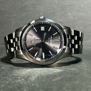 美品 CITIZEN シチズン EXCEED エクシード EBJ74-1742 エコドライブ 腕時計 チタニウム 電波時計 アナログ カレンダー ステンレススチールの画像4