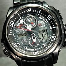 美品 CITIZEN シチズン ATTESA アテッサ エコドライブ ATV53-2933 腕時計 ソーラー 電波時計 アナデジ チタニウム メンズ 動作確認済み_画像1