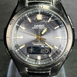 CASIO カシオ WAVECEPTOR ウェーブセプター WVA-M640B-1A2JF メンズ 腕時計 アナデジ 電波ソーラー マルチバンド6 カレンダー ステンレスの画像1