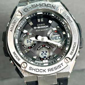 CASIO カシオ G-SHOCK ジーショック G-STEEL ジースチール GST-W110-1A 腕時計 タフソーラー 電波時計 アナデジ ステンレススチール メンズの画像1