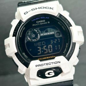 美品 CASIO カシオ G-SHOCK ジーショック G-LIDE ジーライド GWX-8900B-7 腕時計 タフソーラー 電波時計 デジタル 多機能 カレンダー