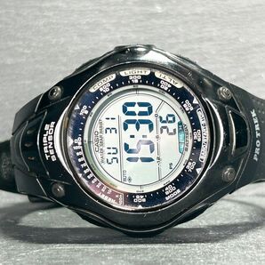 PRO TREK誕生10周 CASIO カシオ PROTREK プロトレック PRG-70DCJ-1 腕時計 タフソーラー デジタル 多機能 ステンレススチール 動作確認済みの画像4