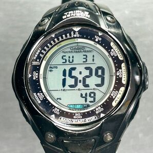 PRO TREK誕生10周 CASIO カシオ PROTREK プロトレック PRG-70DCJ-1 腕時計 タフソーラー デジタル 多機能 ステンレススチール 動作確認済みの画像3