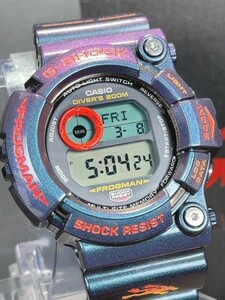 新品 CASIO G-SHOCK カシオ ジーショック FROGMAN フロッグマン 毒蛙 マジョーラカラー GW-201-6JF 腕時計 200M防水 チタン