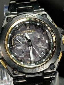 超美品 CASIO カシオ G-SHOCK ジーショック MT-G ハイブリッド 電波 ソーラー 腕時計 GPSハイブリッド電波ソーラー MTG-G1000GB-1AJF