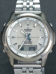 CASIO カシオ LINEAGE リニエージ ウェーブセプター タフソーラー LCW-100TDJ-7A アナデジ 電波ソーラー 腕時計 メタルベルト 動作確認済み