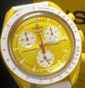 希少 新品 Swatch × Omega MISSION TO THE SUN スウォッチ × オメガ ミッション トゥ ザ サン 腕時計 バイオセラミック SO33J100