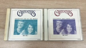 Carpenters カーペンターズ CD 「BEST VOL.1 SUPERSTAR/TOP OF THE WORLD」 「BEST VOL.2 YESTERDAY ONCE MORE/SING」 アルバム 洋楽 ④