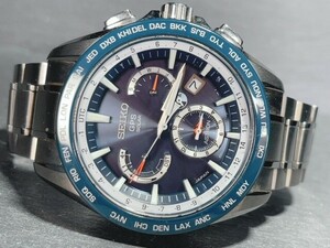 美品 セイコー SEIKO アストロン ASTRON GPS ソーラー 腕時計 ソーラーGPS衛星電波時計 デュアルタイム SBXB053 8Xシリーズ 動作確認済み