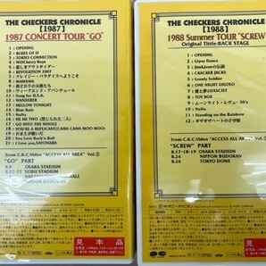 チェッカーズ The Checkers Chronicle 1985～1992年 ビデオテープ VHS サンプル盤 ツアー コンサート カセットテープ ポニーキャニオンの画像4